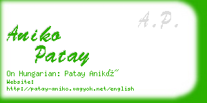 aniko patay business card